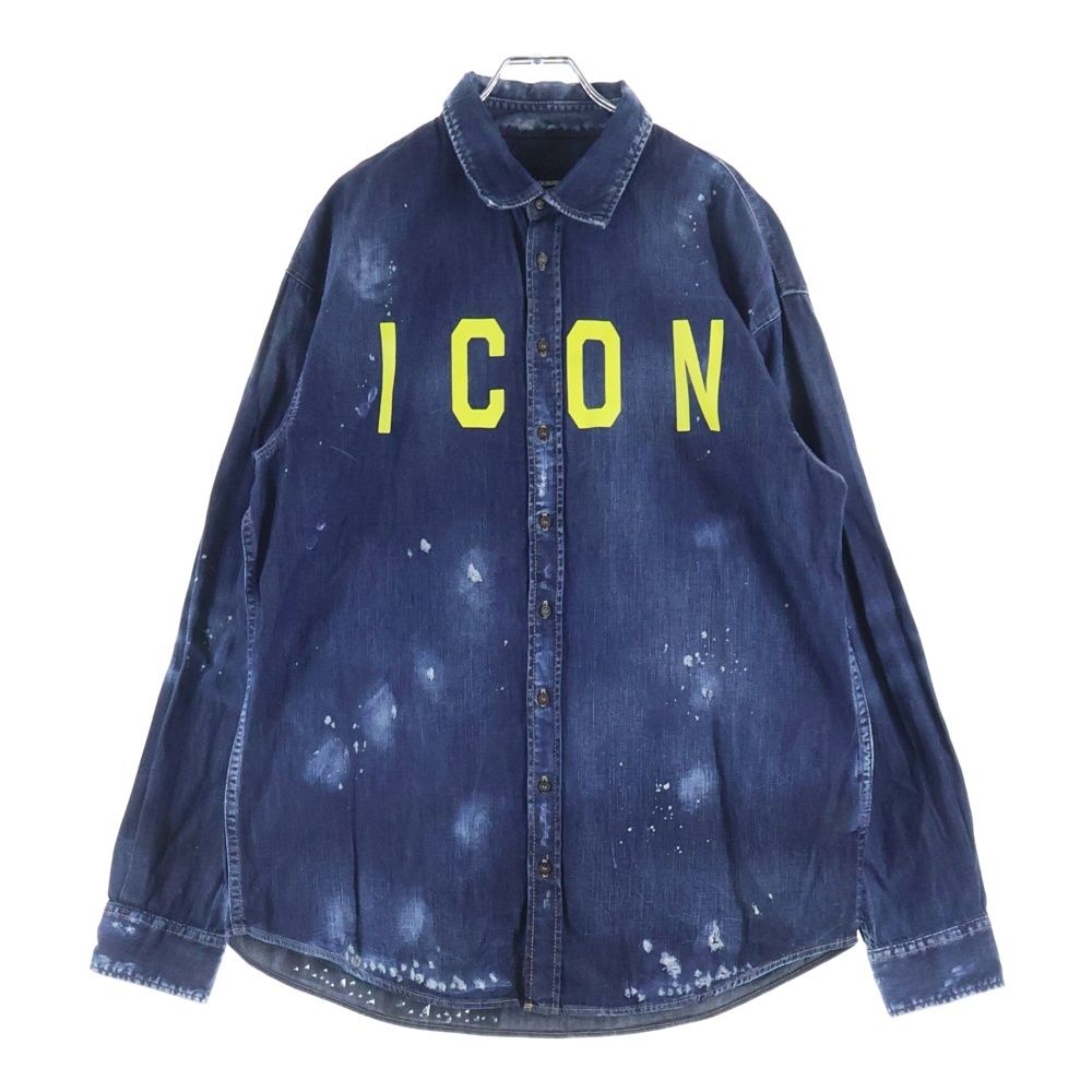 DSQUARED2 (ディースクエアード) ICON ロゴプリント ダメージ加工