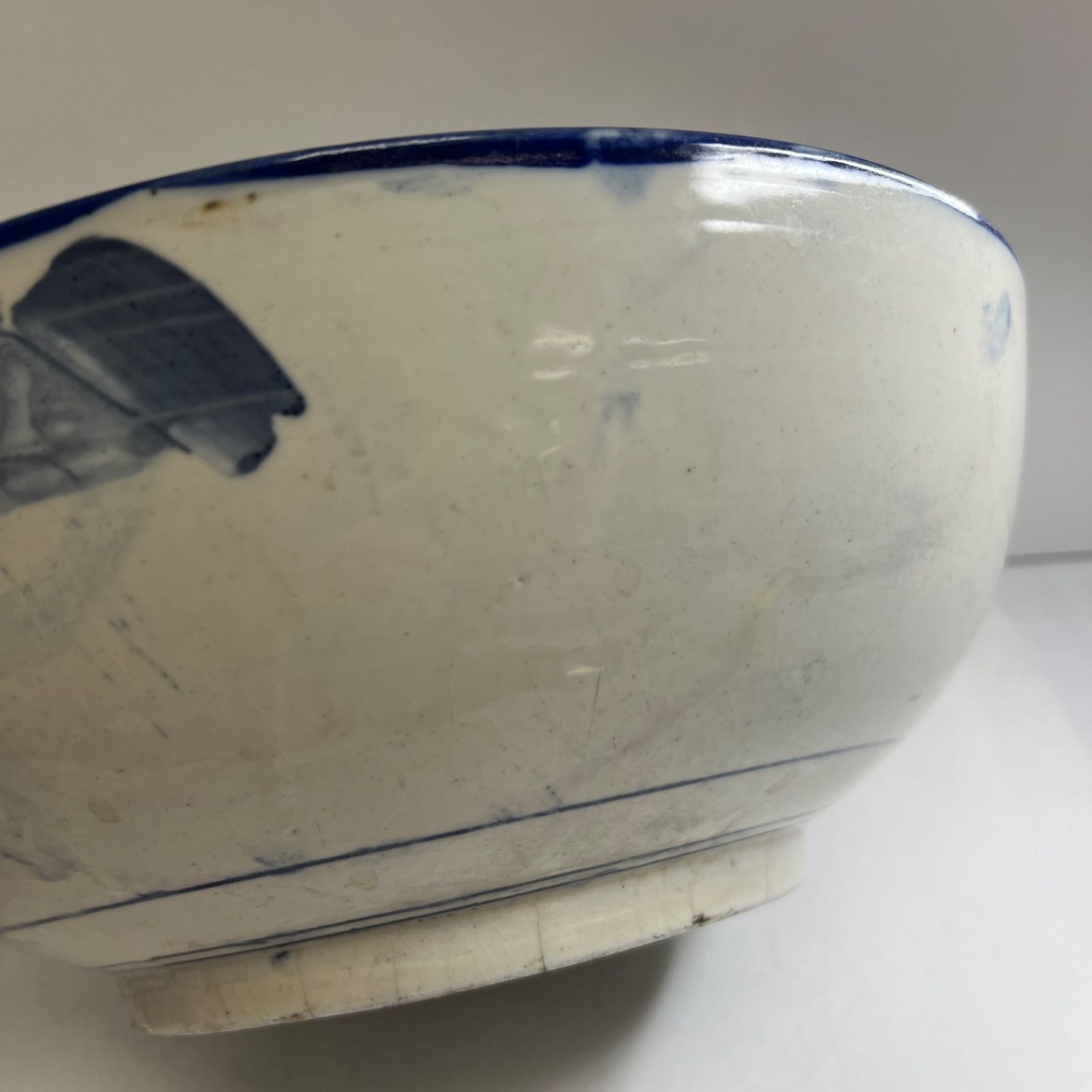 古伊万里 染付水指 幅約32㎝ 東Y8-0312③ - メルカリ