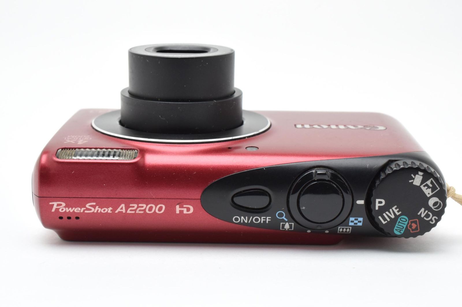 実用光学美品 箱あり】Canon キャノン PowerShot A2200 赤 レッド