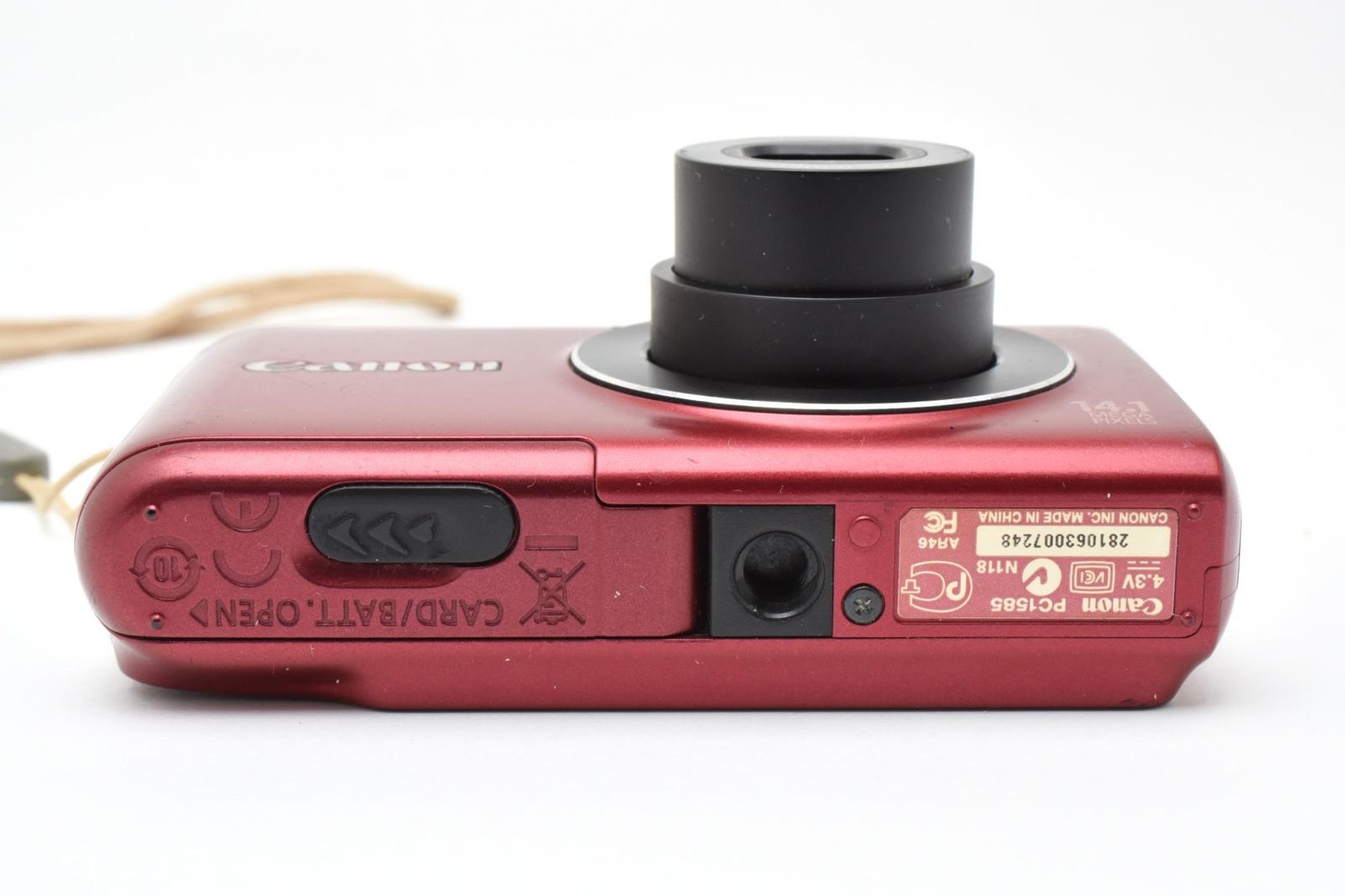 実用光学美品 箱あり】Canon キャノン PowerShot A2200 赤 レッド