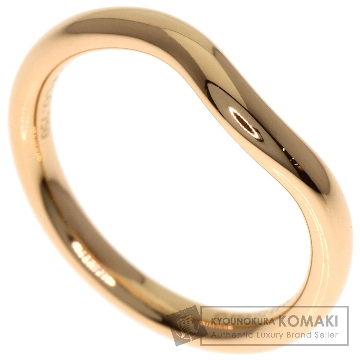 TIFFANY&Co. ティファニー カーブドバンド リング・指輪 K18PG 