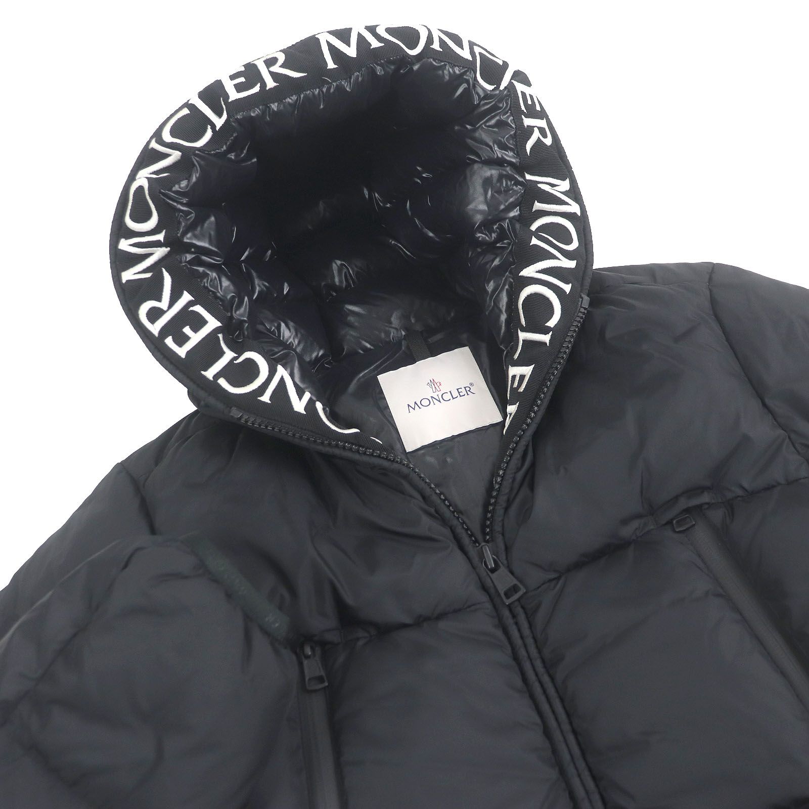 美品□MONCLER モンクレール 2021年製 MONTCLA モンクラ ロゴ刺繍 