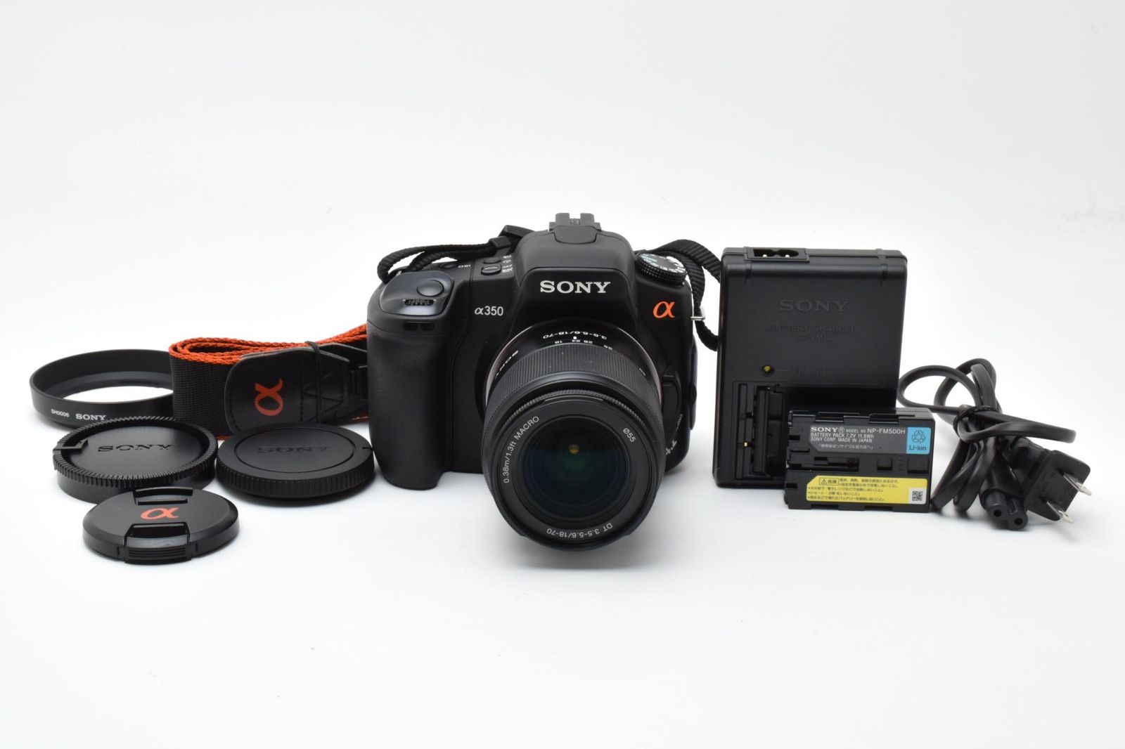 □美品 デジタル一眼レフ ソニーα350 黒◇SONY DSLR-A350◇ボディ □美 