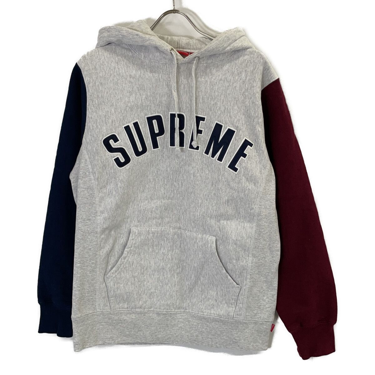 激安大特価，人気 Supreme シュプリーム 16AW ｸﾞﾚｰ ｱｰﾁﾛｺﾞ ﾌｰﾃｯﾄﾞﾊﾟｰｶ M