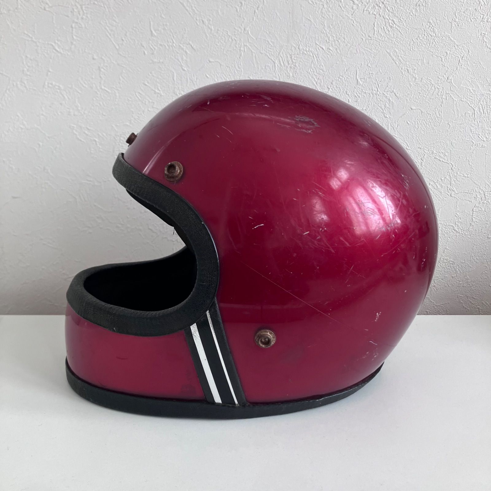 GRANT RG-9☆Mサイズ ビンテージヘルメット 80年代 赤 希少 旧車