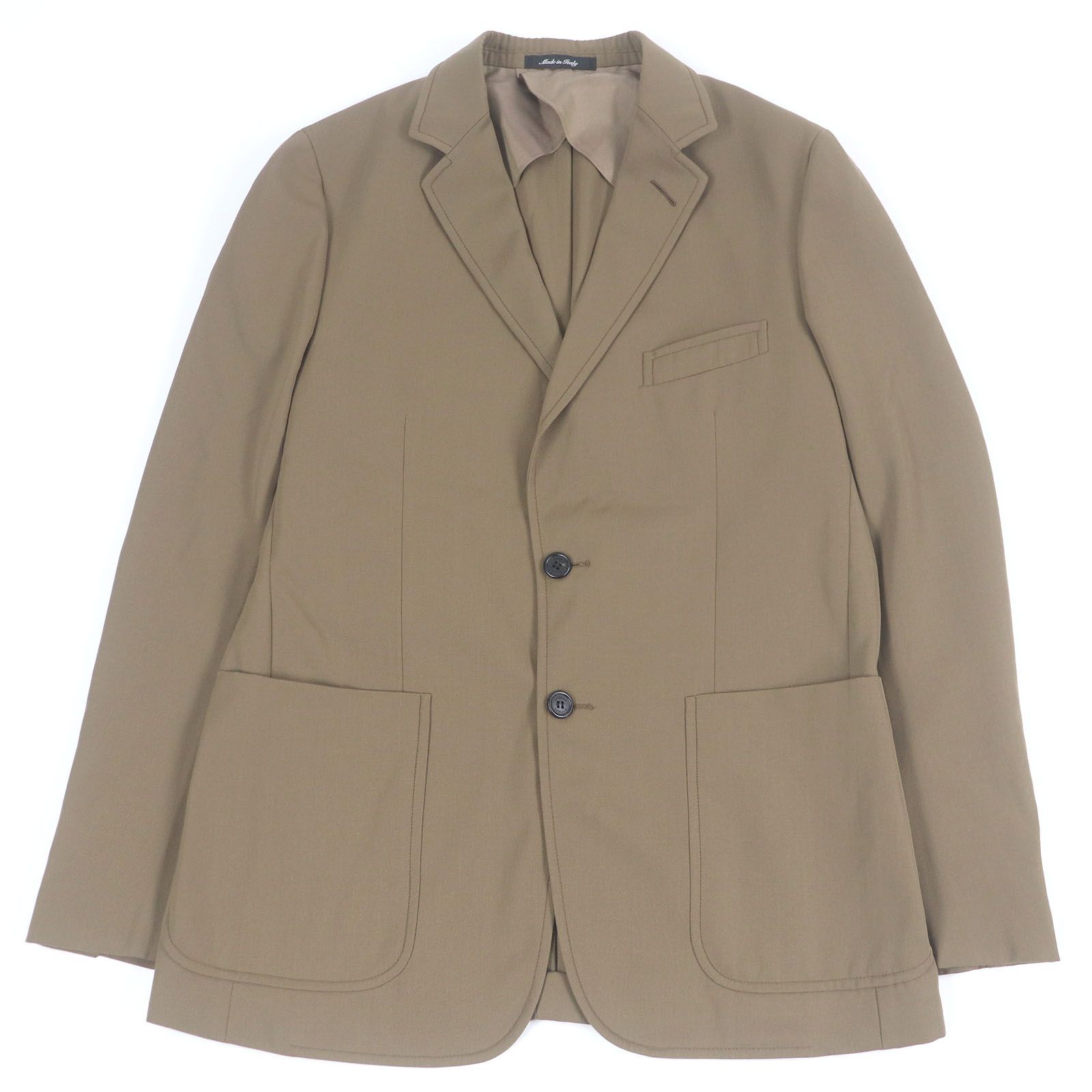 極美品□Dunhill ダンヒル ウール100％ 裏シルク混 ロゴボタン