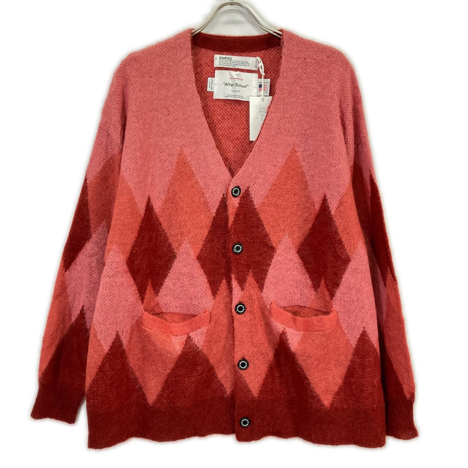 Argyle Mohair Knit Cardigan - DAIRIKU 女士& 男士｜官方网站