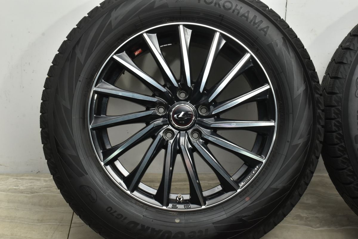 程度良好品】WEDS LEONIS CH 17in 7J +47 PCD114.3 ヨコハマ アイス