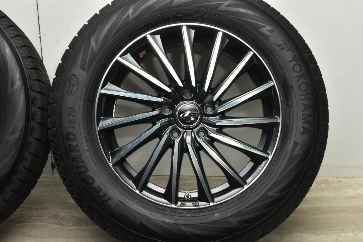 程度良好品】WEDS LEONIS CH 17in 7J +47 PCD114.3 ヨコハマ アイス