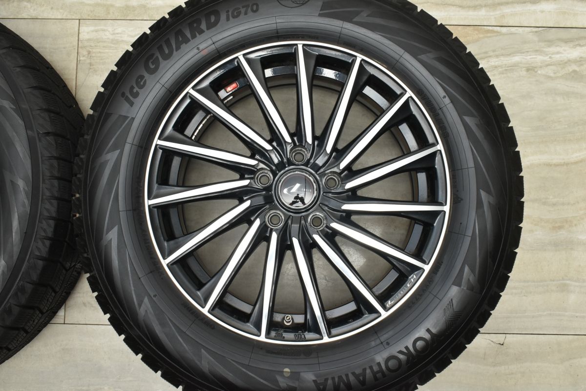 程度良好品】WEDS LEONIS CH 17in 7J +47 PCD114.3 ヨコハマ アイス