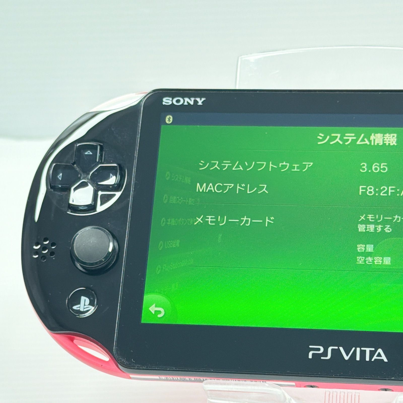 美品 PSVITA PCH 2000 ピンクブラック 純正4GBメモリーカード付き 