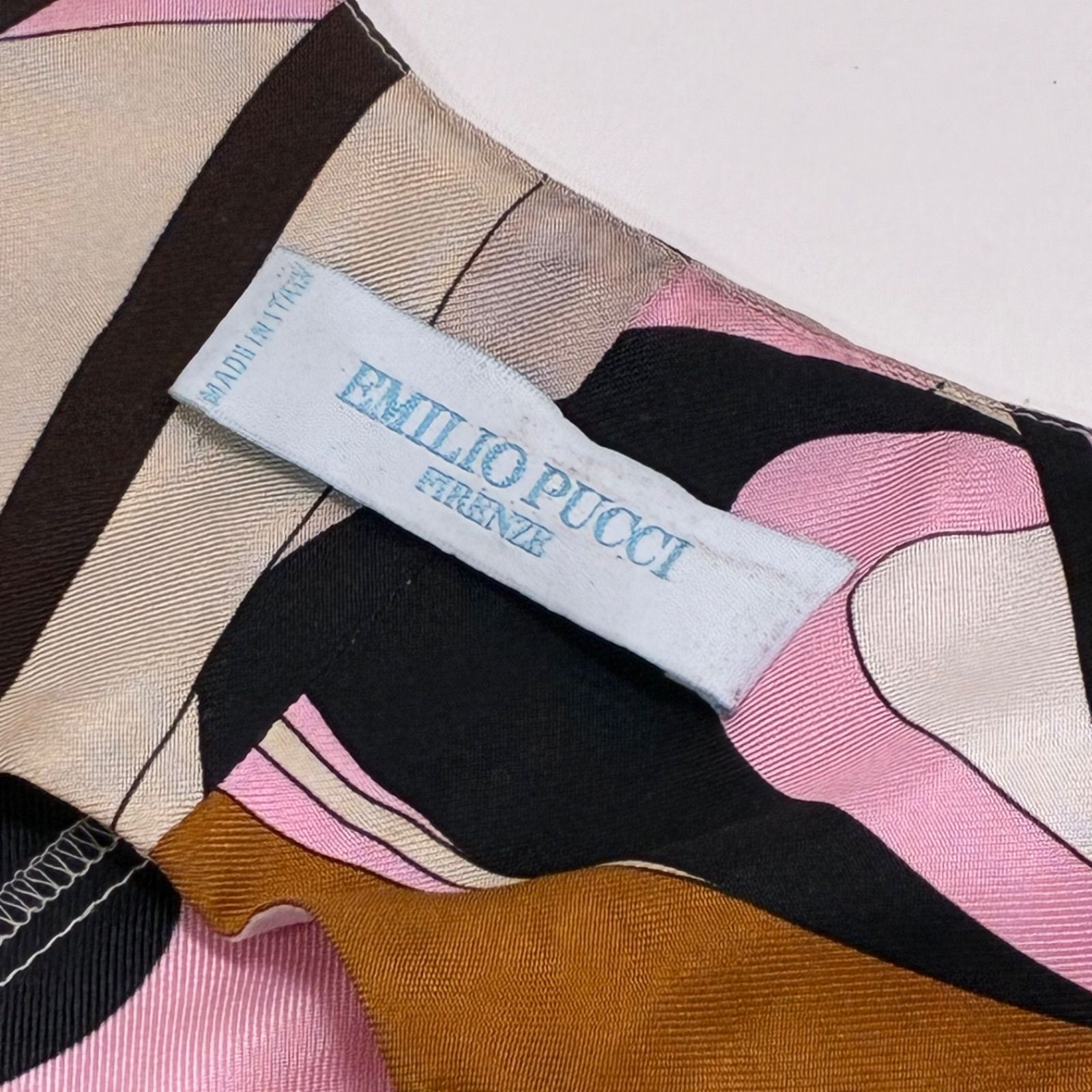 Emilio Pucci エミリオプッチ☆シルクノースリーブワンピース プッチ総