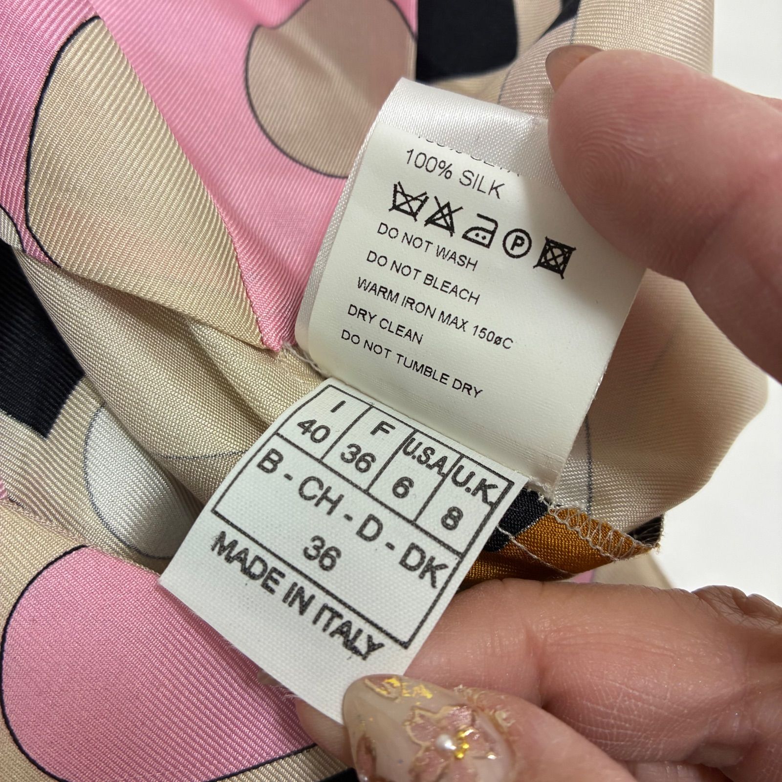 Emilio Pucci エミリオプッチ☆シルクノースリーブワンピース プッチ総