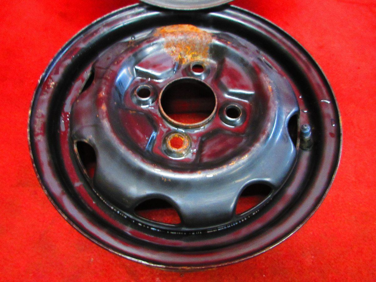 スバル純正 スチール ホイール 2本 12×3.50B 4穴 PCD 100 +40 ハブ径 