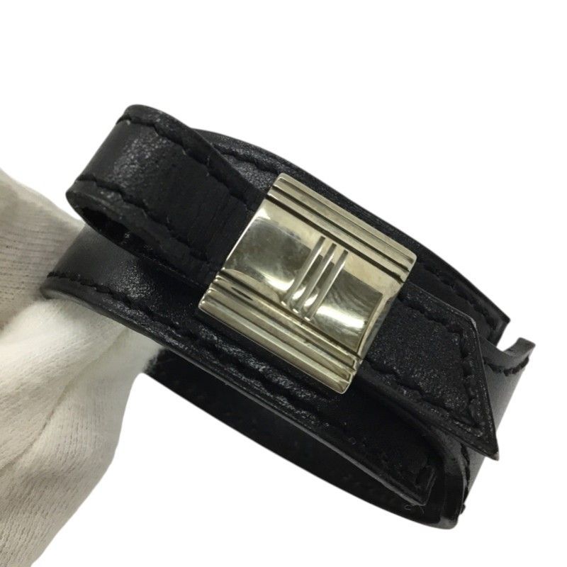 HERMES【エルメス】アルテミス ブレスレット カデナ レザー ブラック