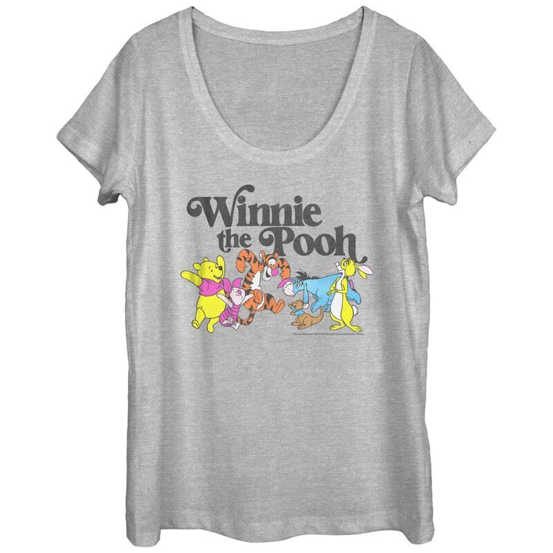 ディズニー レディース トップス Tシャツ グラフィック Disneys Winnie The Pooh And Friends Juniors Graphic Tee Athletic Heather ヘザー