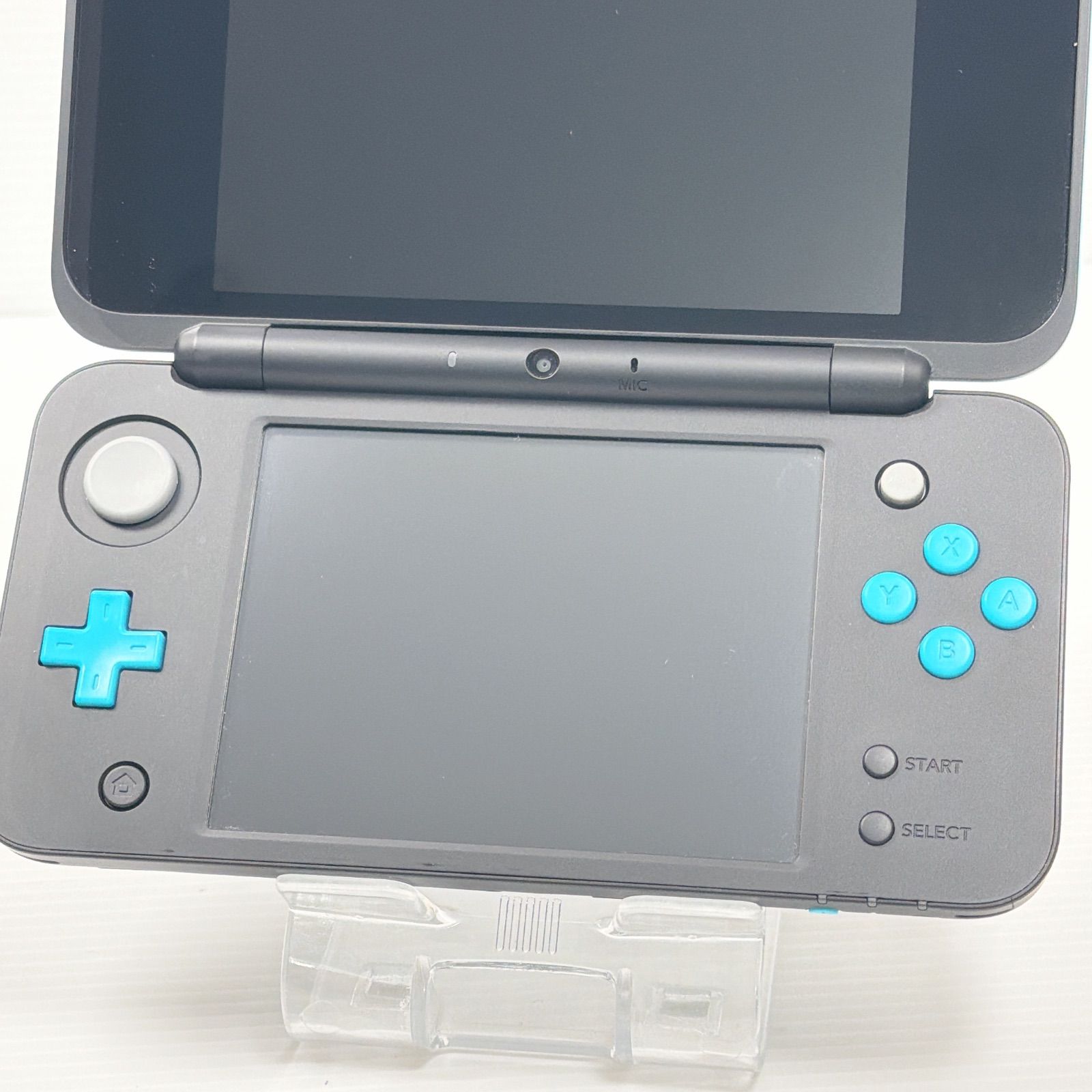 極美品 new ニンテンドー 2DSLL ブラックターコイズ 遊べるセット 動作