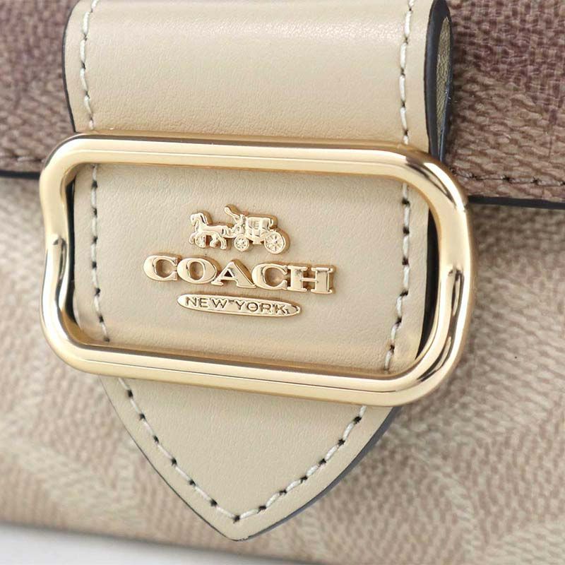コーチ COACH 財布 二つ折り財布 レディース バイカラー シグネチャー