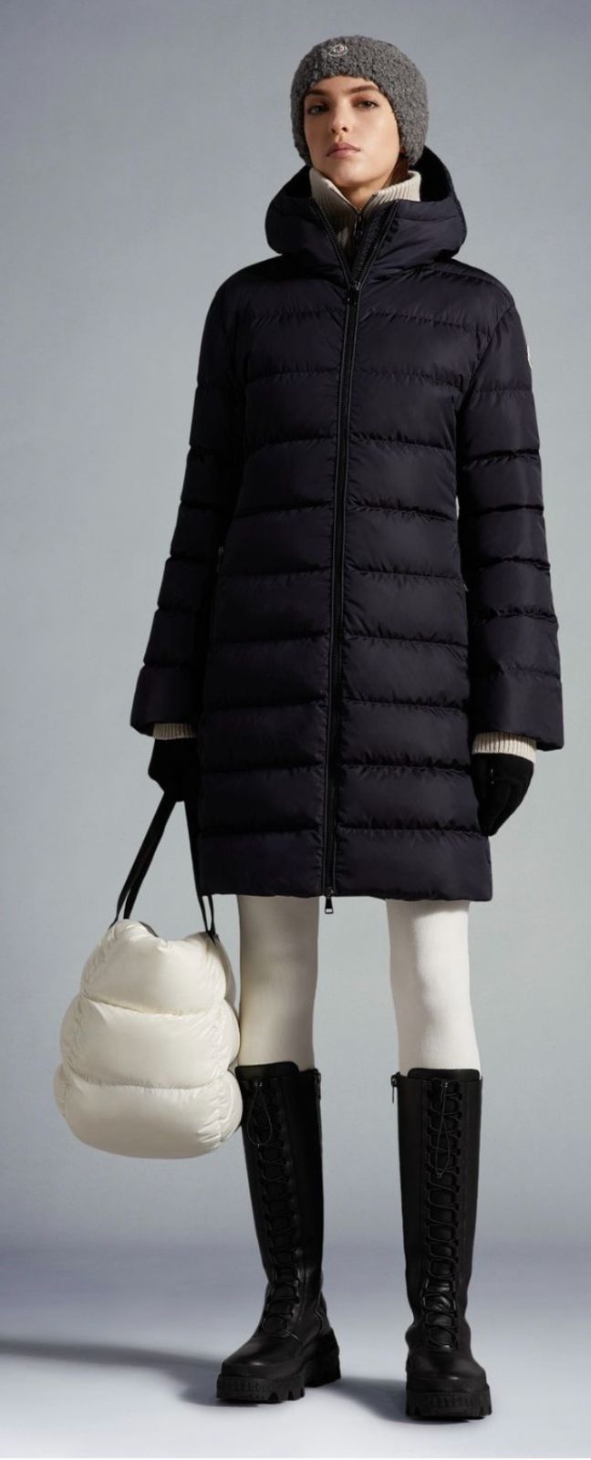 【成】美品!! 22A/W MONCLER DOMBES GIUBBOTTO H20931C00046 539ZD Size 2 モンクレール ロングダウンジャケット レディース【5560YO】F8