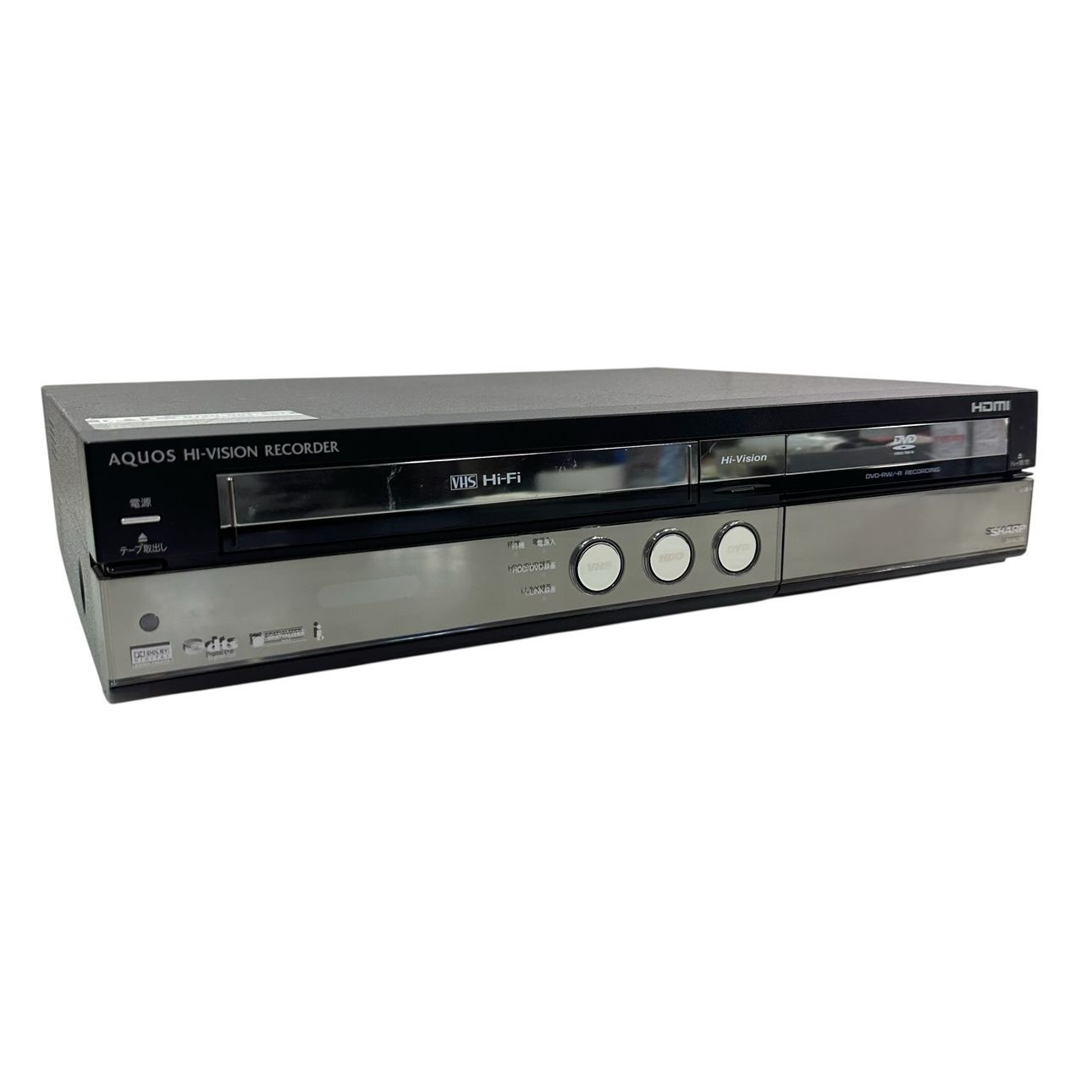 SHARP DV-ACV52 VHS一体型DVDレコーダー AQUOS HDD SHARP DV-ACV52 VHS