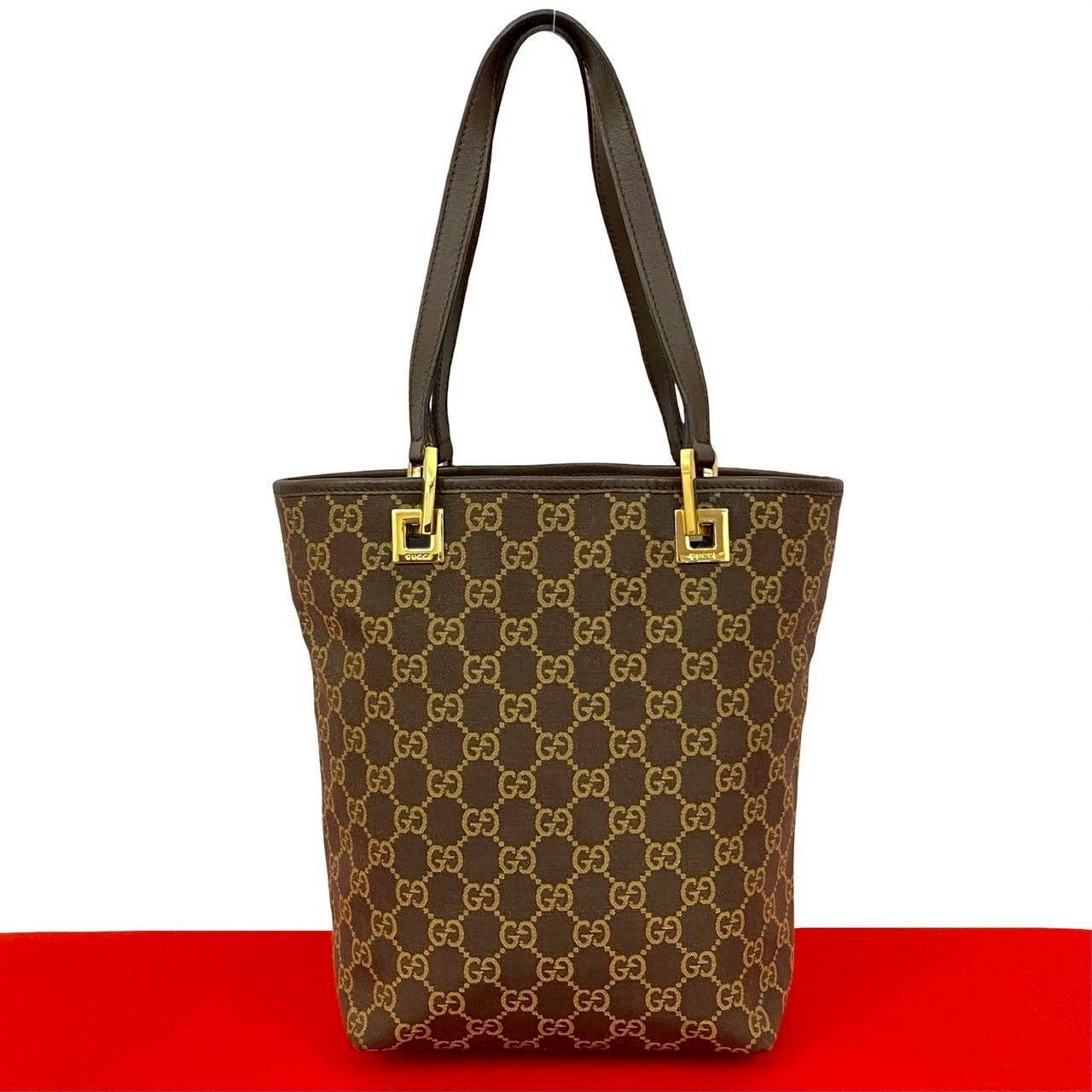 極 美品 GUCCI グッチ GG 柄 キャンバス レザー 本革 極 美品 GUCCI グッチ GG 柄 キャンバス レザー 本革