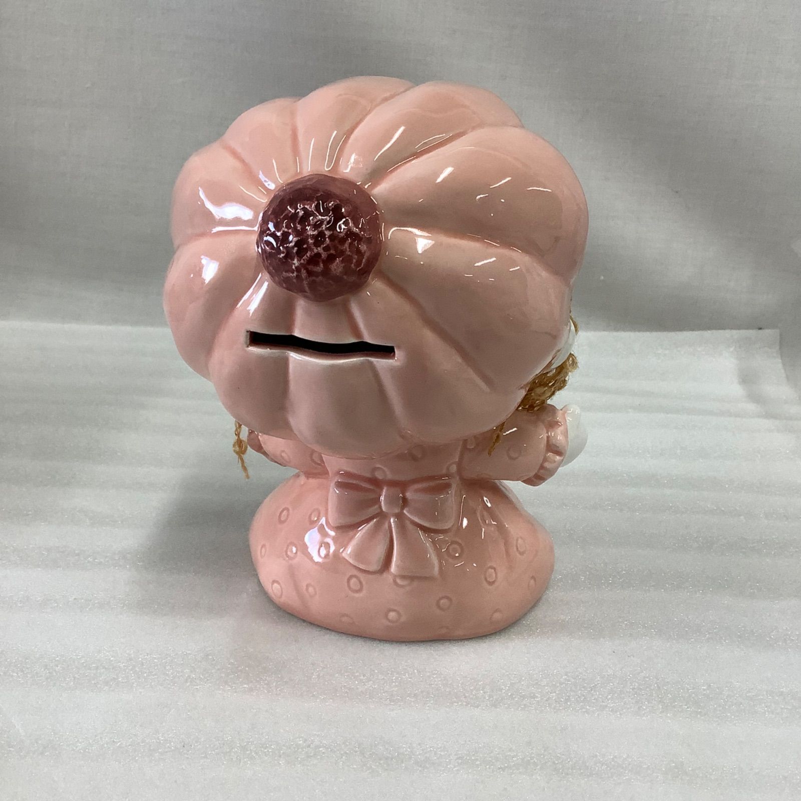 未使用】KATO KOGEI 女の子 貯金箱 ファンシー陶器 インテリア 日本製