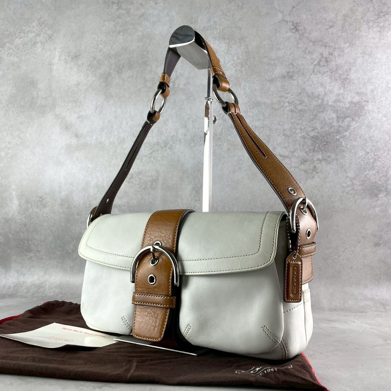 美品 coach コーチ ソーホー ダブルポケット 3653 Y2K ショルダー 