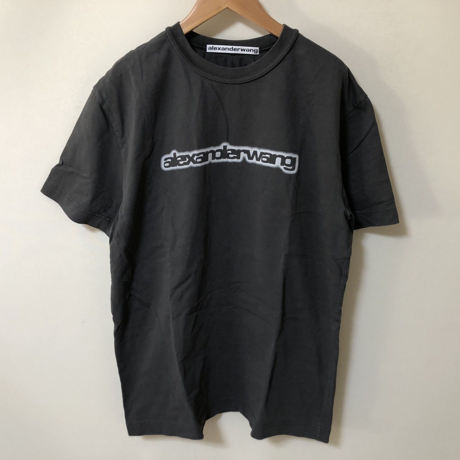 BM115 Alexander Wang アレキサンダーワン グレー Tシャツ ロゴ 半袖 