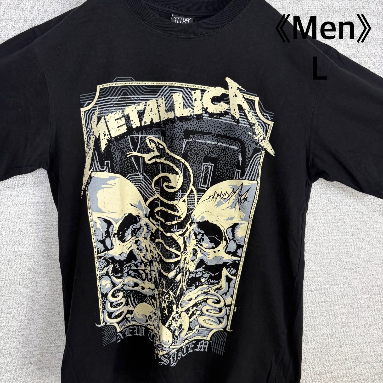 METALLICA メタリカ バンドTシャツ スカルプリント ロックT バンT 