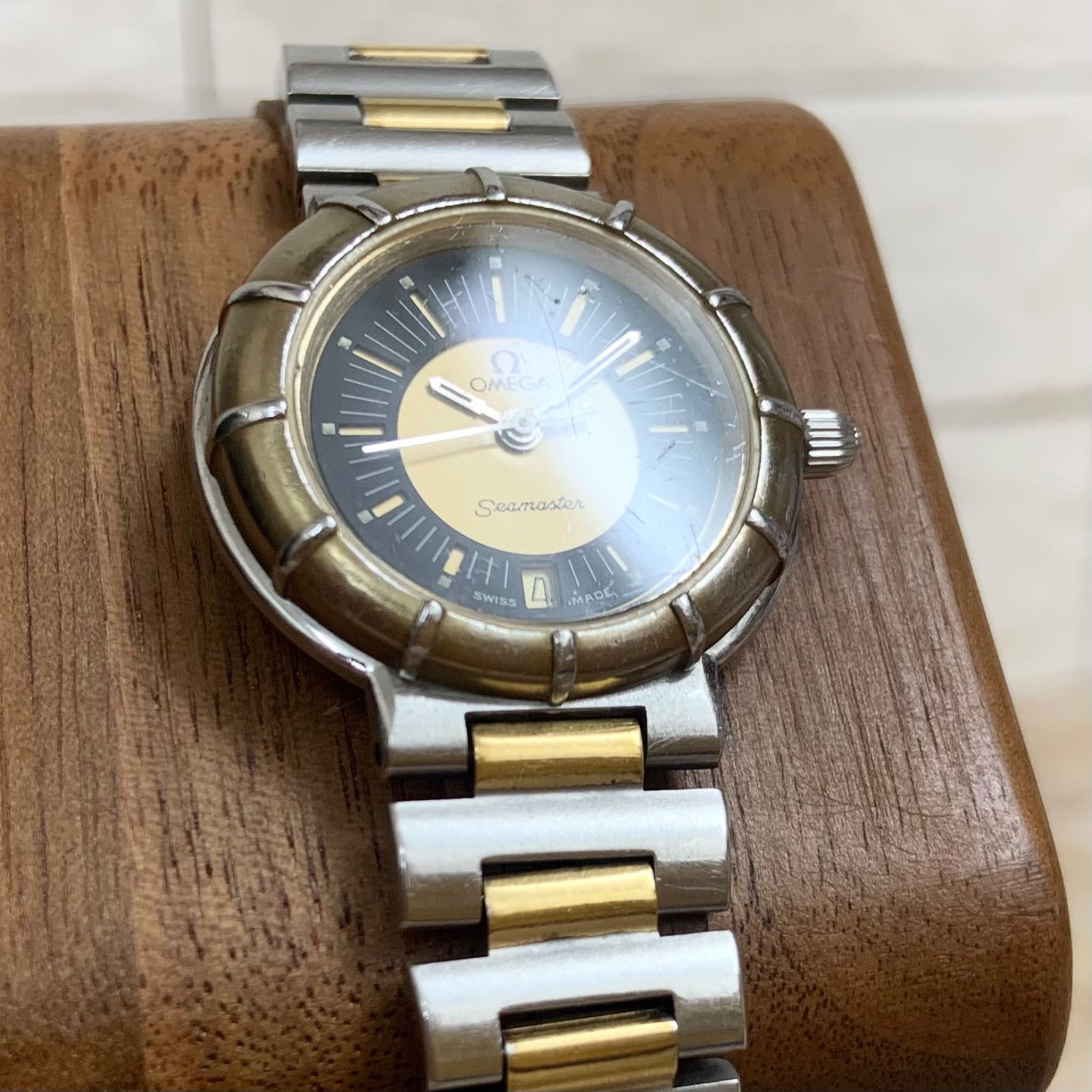 不動】OMEGA オメガ シーマスターダイナミック デイト クオーツ 