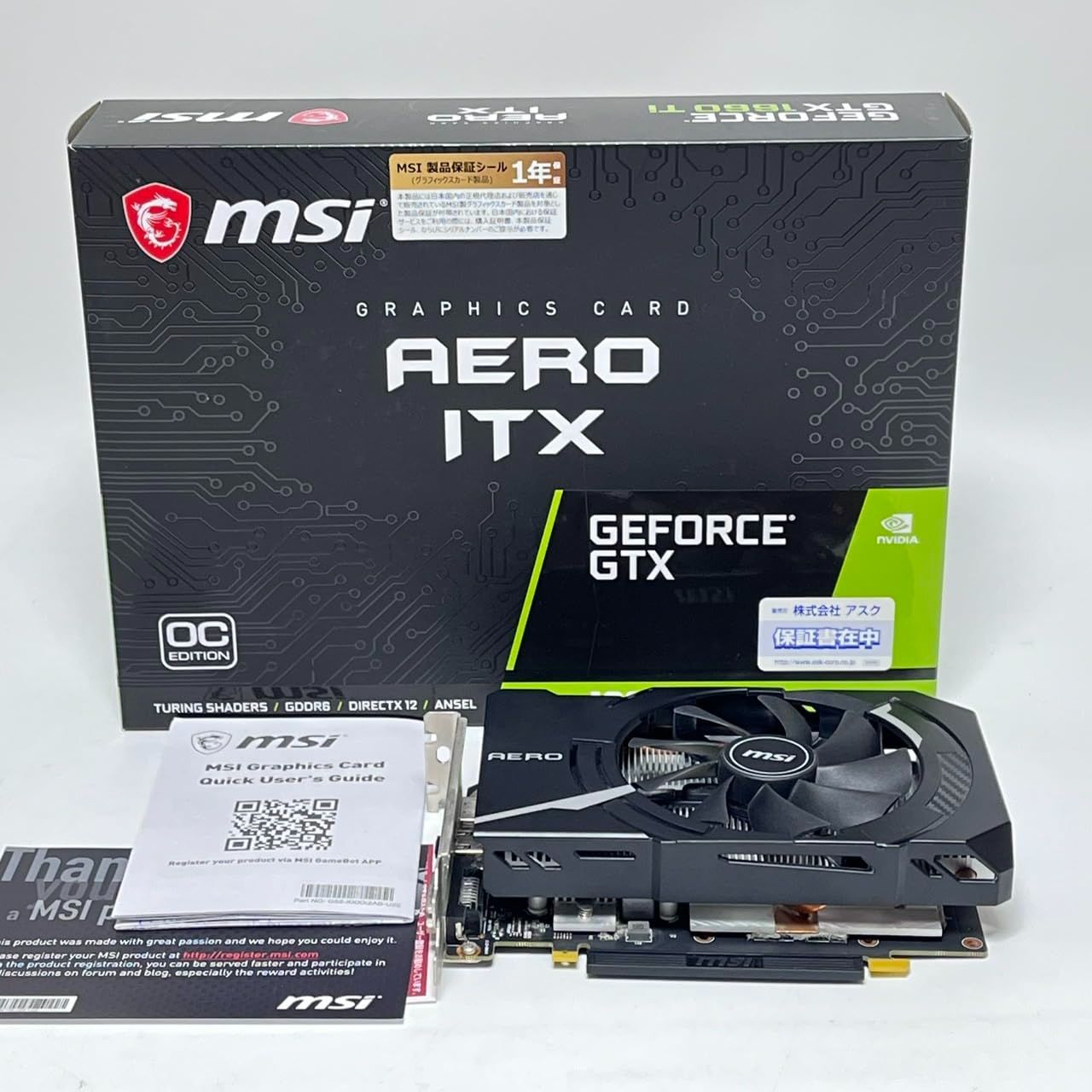 MSI GEFORCE GTX 1660 TI AERO ITX 6G OC 【公式通販】