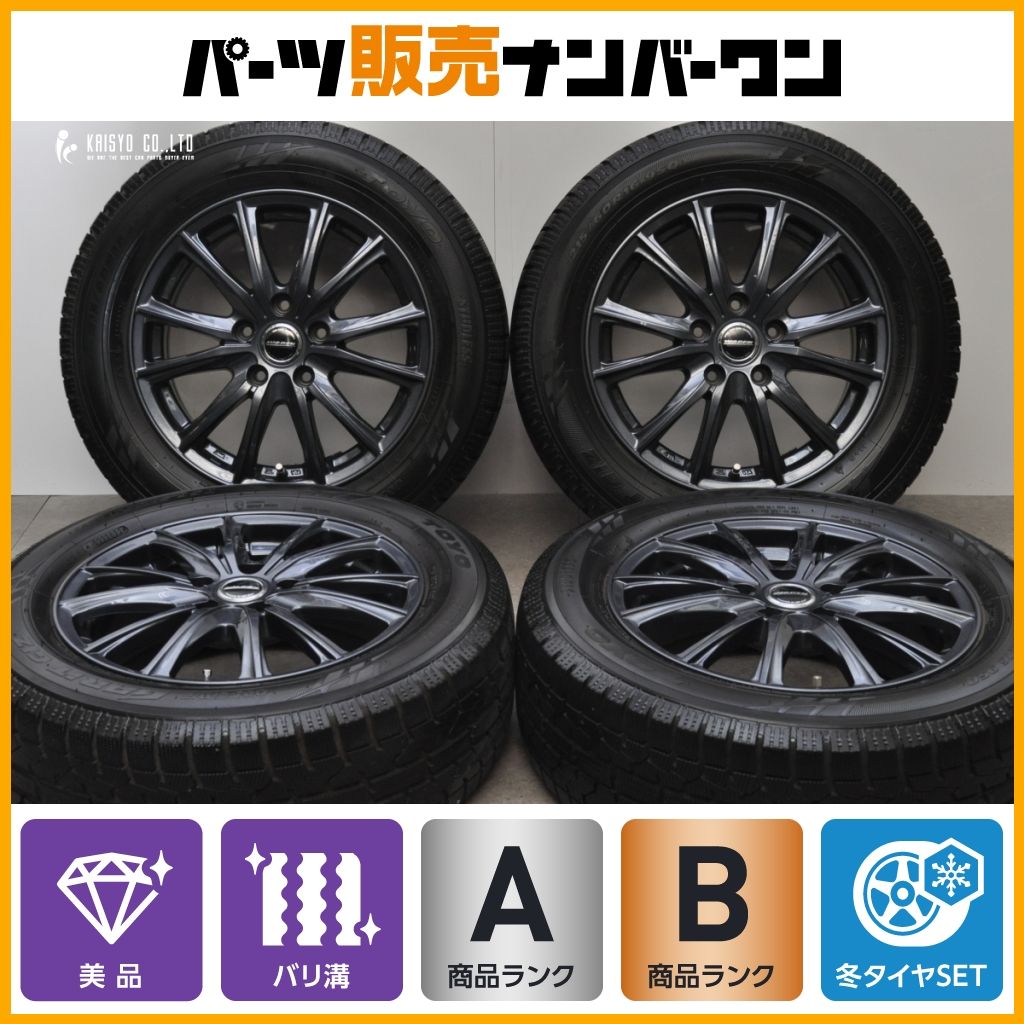 美品】WAREN 16in 6.5J +53 PCD114.3 トーヨー ガリット GIZ 215/60R16