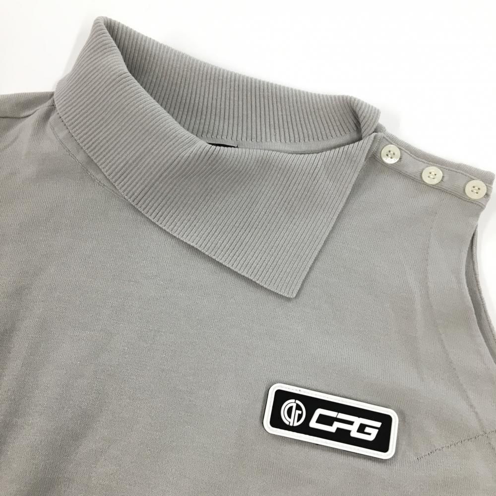 超美品】CPG ノースリーブニットワンピース ライトグレー サイド切替