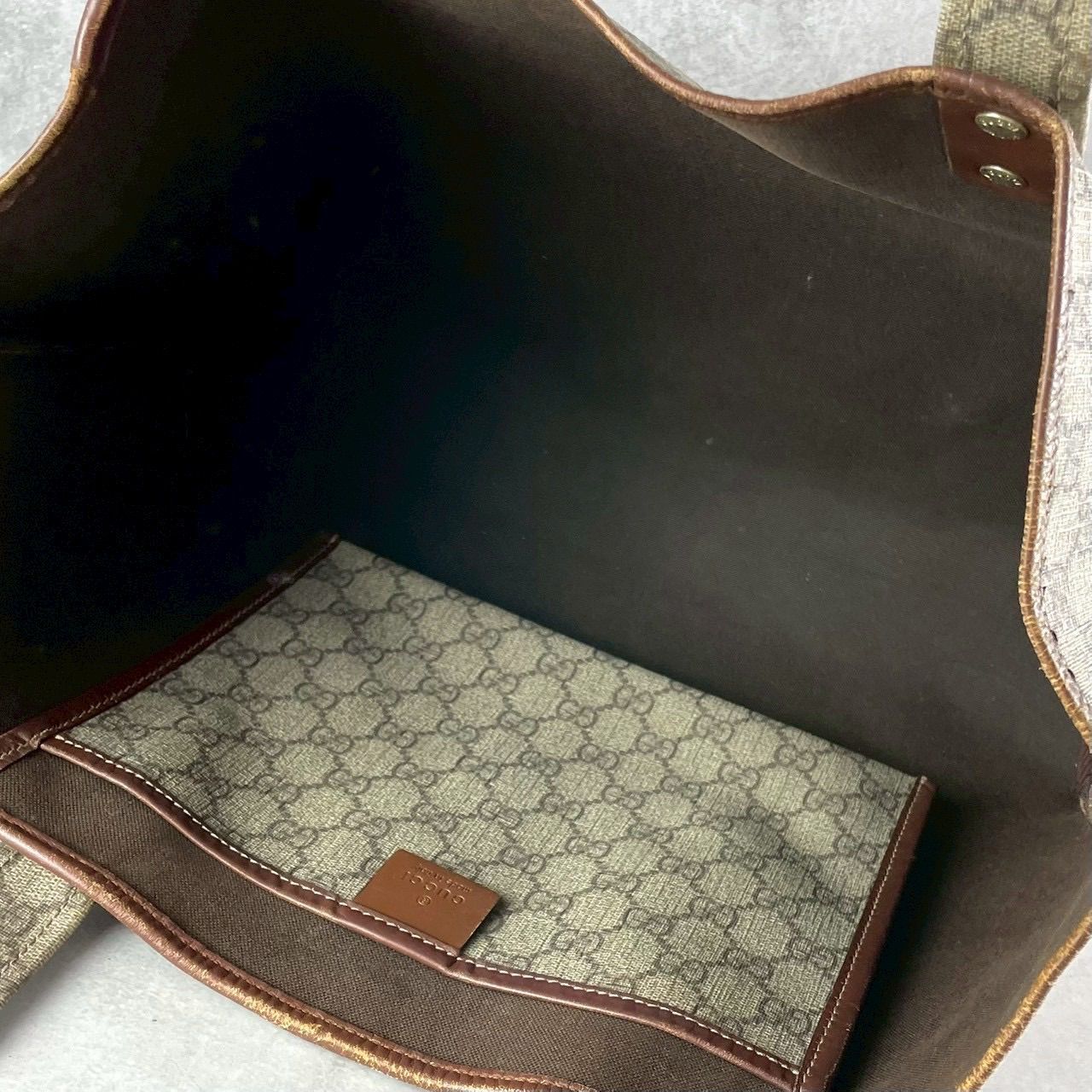 GUCCI グッチ GGスプリーム シェリーライン トートバッグ ハンド 