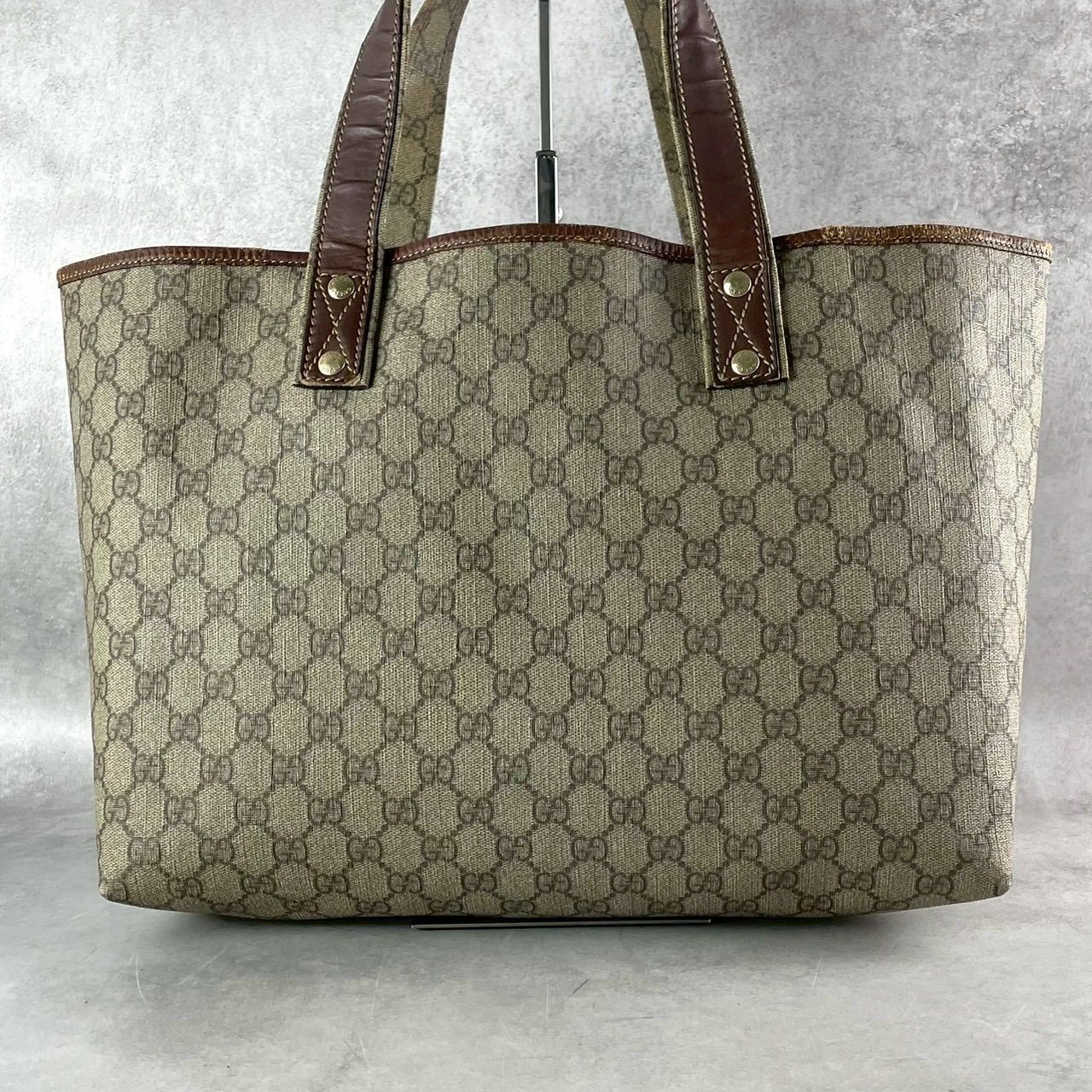 GUCCI グッチ GGスプリーム シェリーライン トートバッグ ハンド 