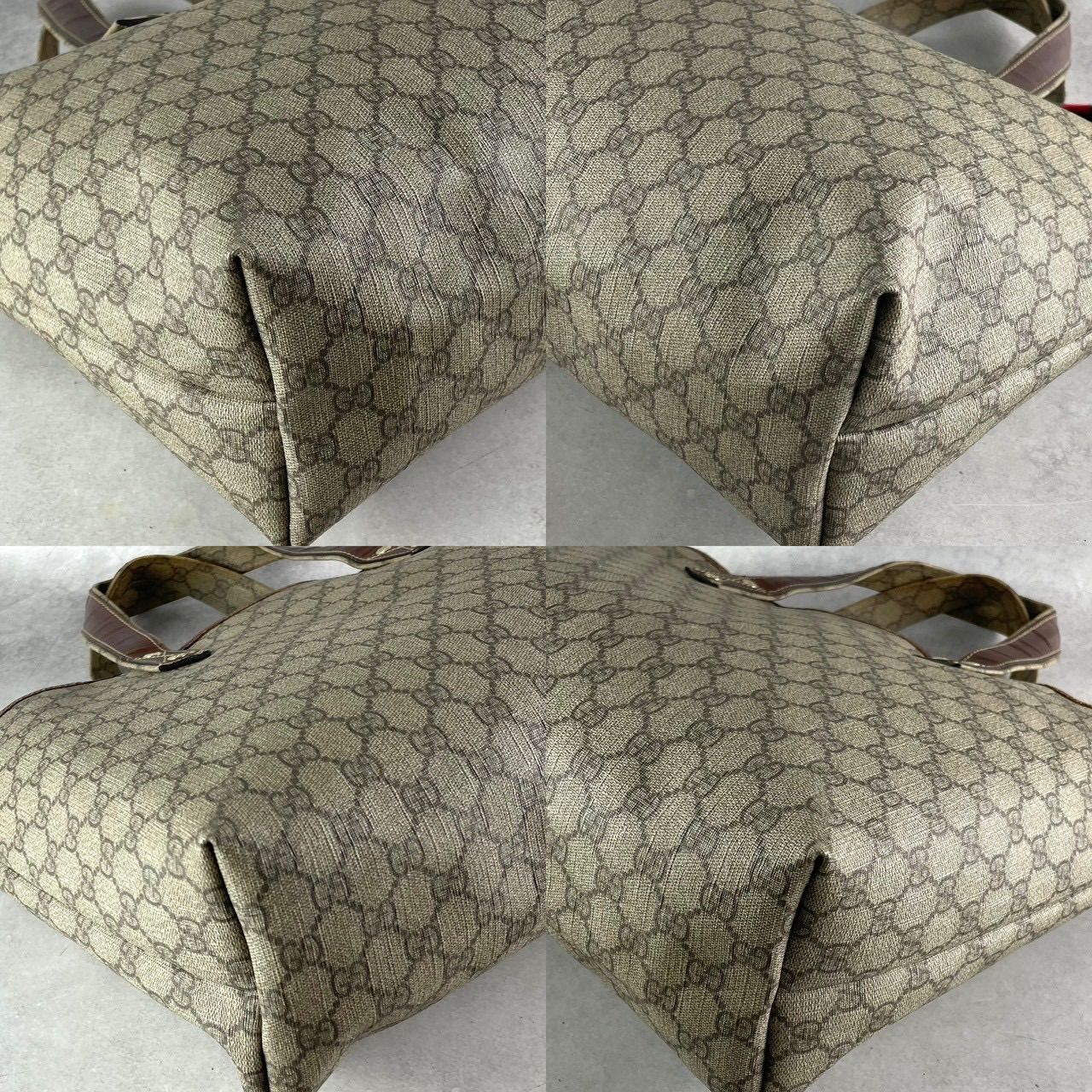 GUCCI グッチ GGスプリーム シェリーライン トートバッグ ハンド 