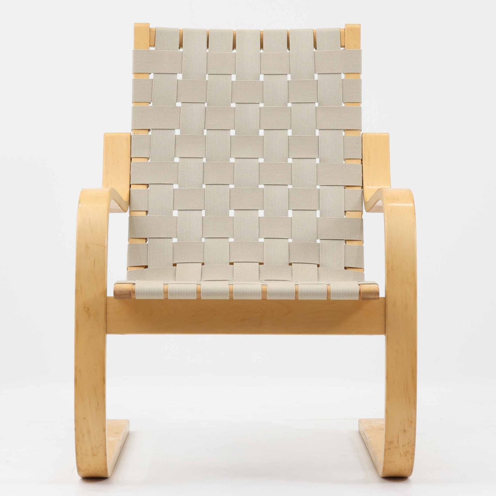 Alvar Aalto アームチェア No.406 バーチ×ウェビングテープ Artek