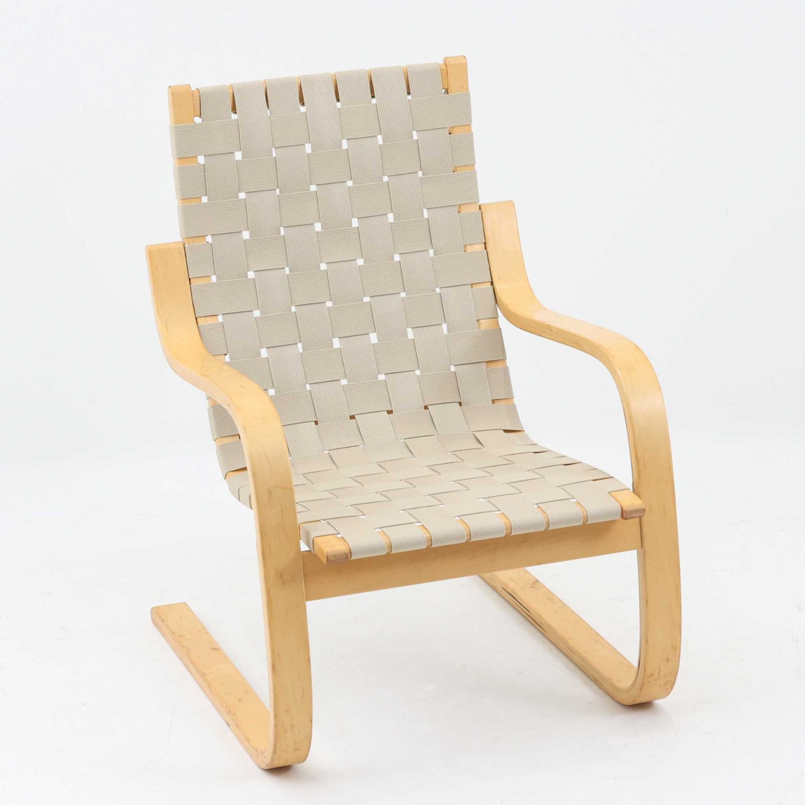Alvar Aalto アームチェア No.406 バーチ×ウェビングテープ Artek