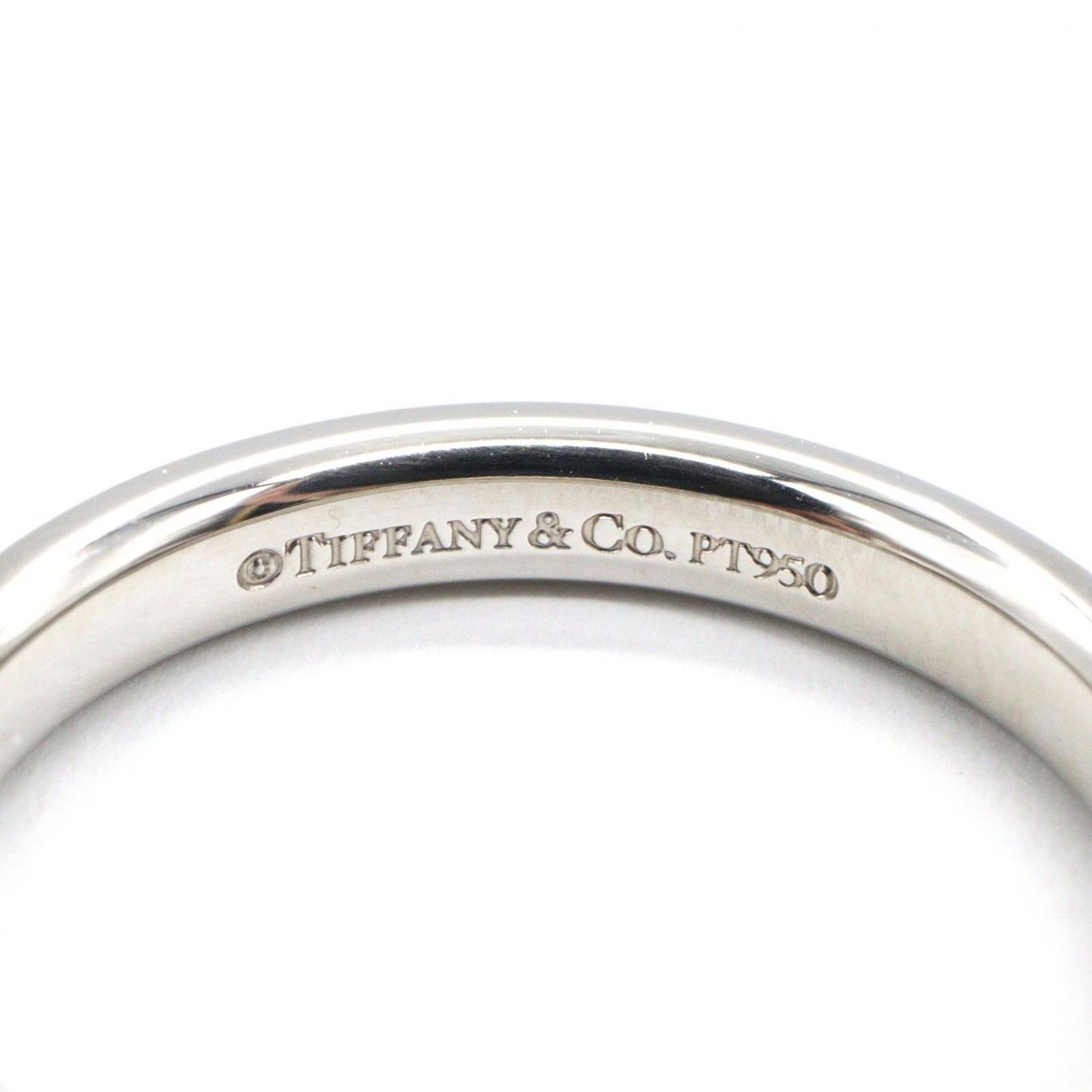 美品 ティファニー 13号 pt950 フラット バンドリング 指輪 リング ティファニー TIFFANY＆CO リング・指輪 フラットバンドリング #13