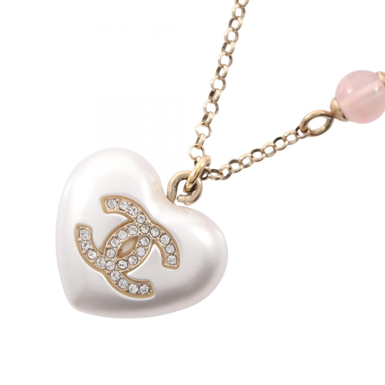シャネル CHANEL ネックレス ココマーク ハート GP（ゴールドメッキ