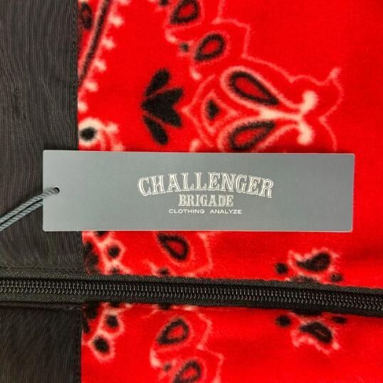 参考上代37400円 未使用 CHALLENGER 23AW BANDANA FIELD JACKET バンダナフィールドジャケット フリースジャケット チャレンジャー CLG-JK 023-007 レッド XL （87501A） 参考上代37400円 未使用 CHALLENGER 23AW BANDANA FIELD JACKET
