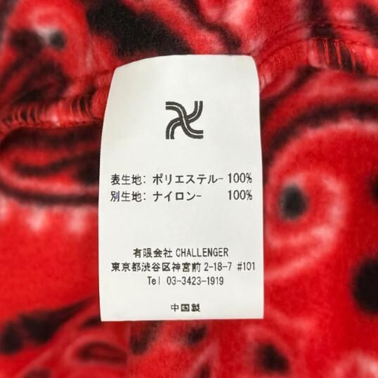 参考上代37400円 未使用 CHALLENGER 23AW BANDANA FIELD JACKET バンダナフィールドジャケット フリースジャケット チャレンジャー CLG-JK 023-007 レッド XL （87501A） 参考上代37400円 未使用 CHALLENGER 23AW BANDANA FIELD JACKET