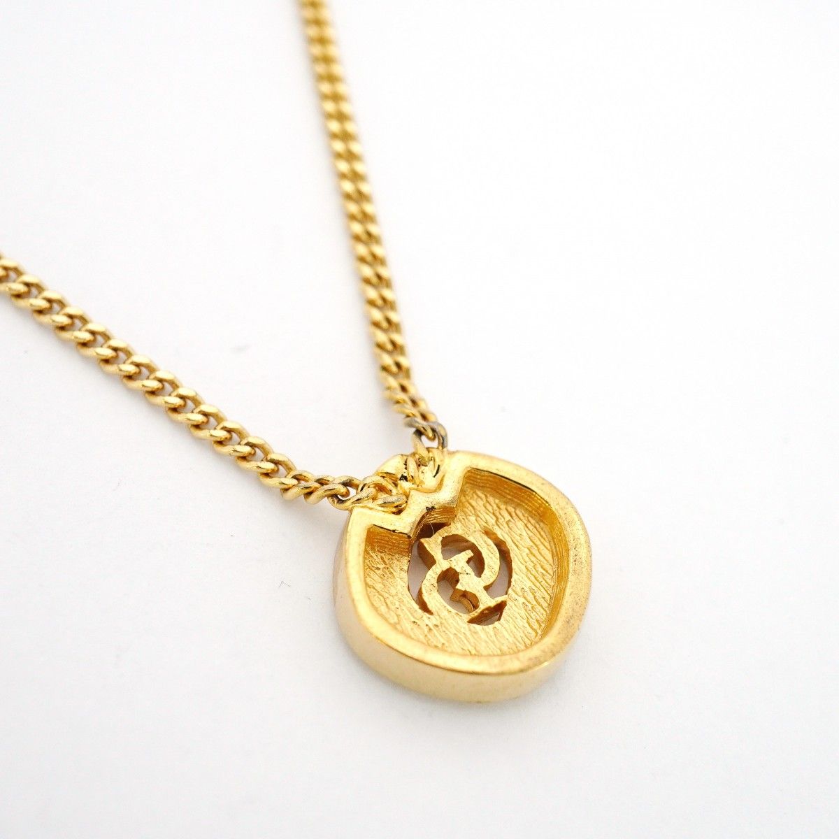 ☆SALE【6jbb0532-k】クリスチャンディオール ネックレス CDロゴ GP