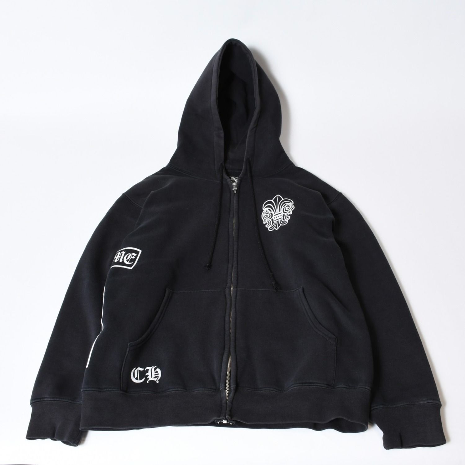 CHROME HEARTS クロムハーツ BSフレア プリント ジップパーカー CHROME HEARTS クロムハーツ BSフレア プリント ジップパーカー