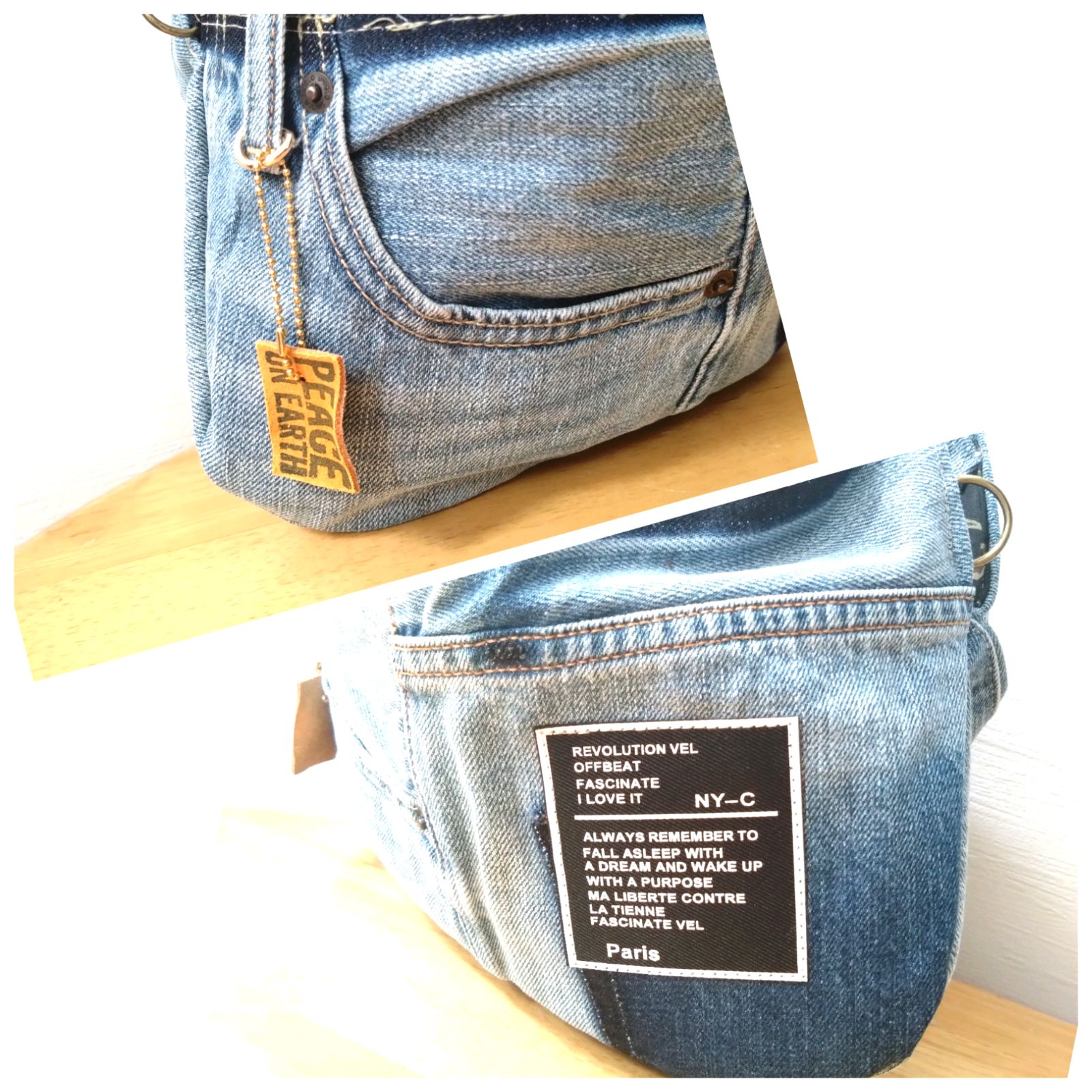 №849DENIM✖️Ring 849【DENIM️リングハンドルバッグ̈】デニム