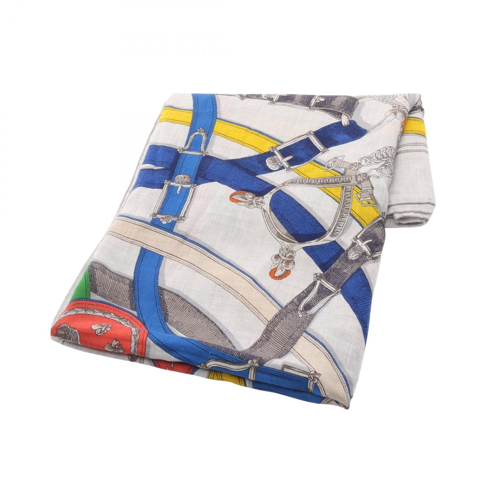エルメス HERMES スカーフ カレジェアン カレ140 CAVALCADOUR シルク 