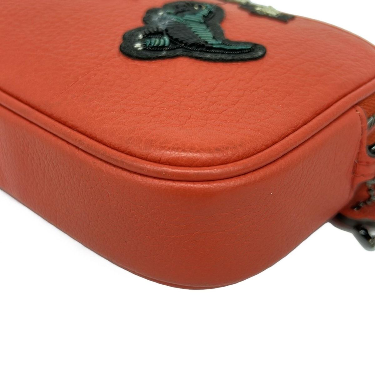 レディース COACH(コーチ) ショルダーバッグ美品 - 57866 レッド×黒 