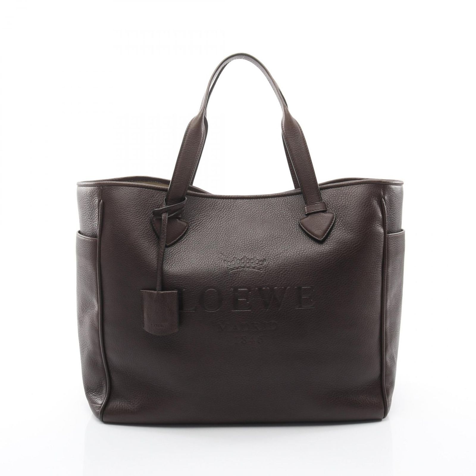 ロエベ LOEWE トートバッグ ヘリテージ ダークブラウン レザー 