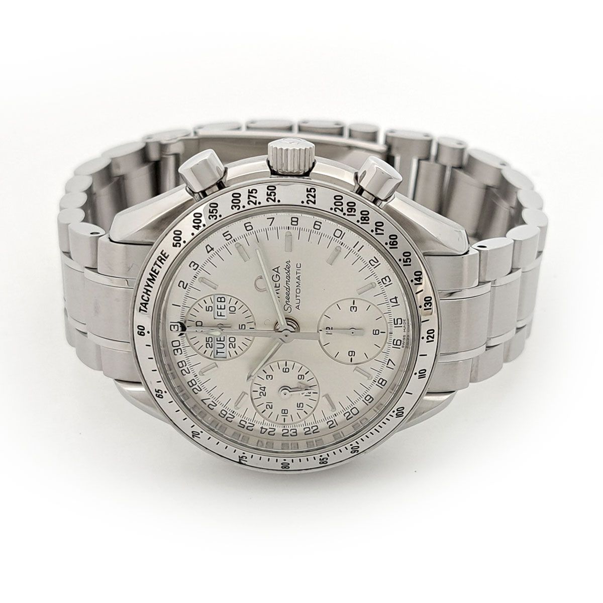  オメガ スピードマスター トリプルカレンダー 3523.30 自動巻き ステンレススティール メンズ OMEGA 時計 パーカー 自動巻き時計 腕時計(アナログ)