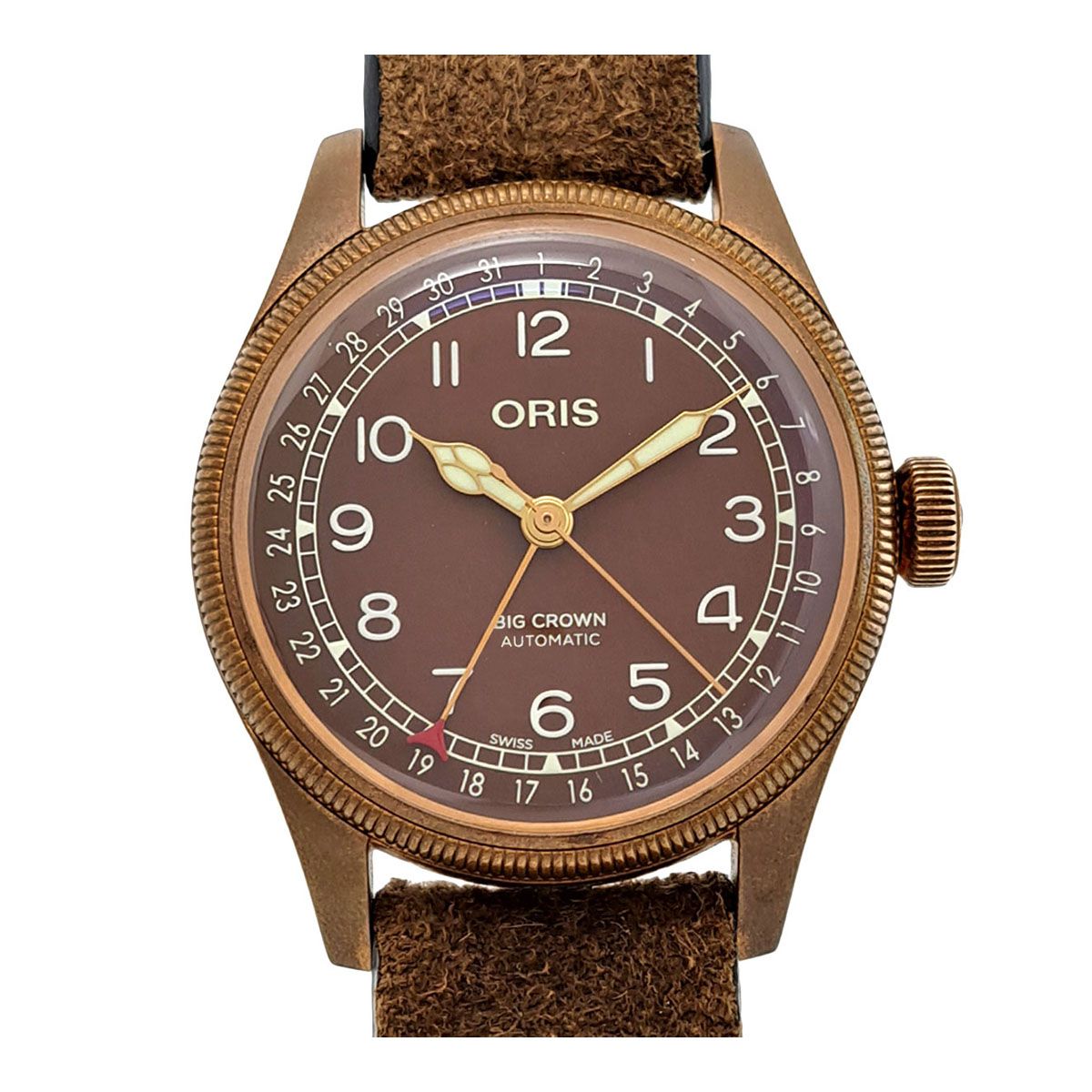 オリス ビッグクラウン 01 754 7741 3166 自動巻き ブロンズ メンズ ORIS 時計